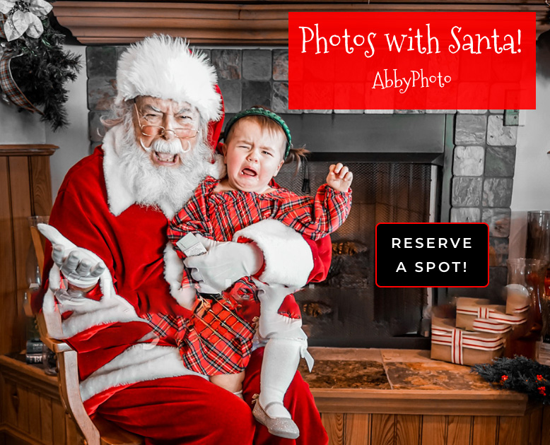 Photos with Santa - Abby Photo. Reserve a Spot!